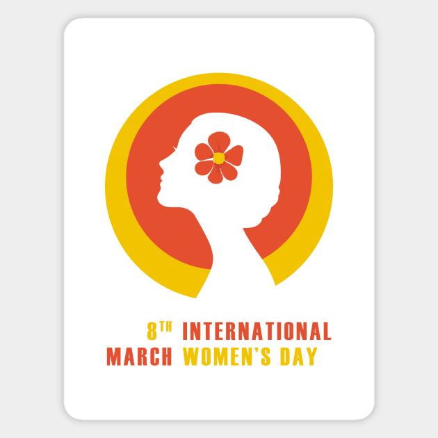 international women's day Magnet by sadbin